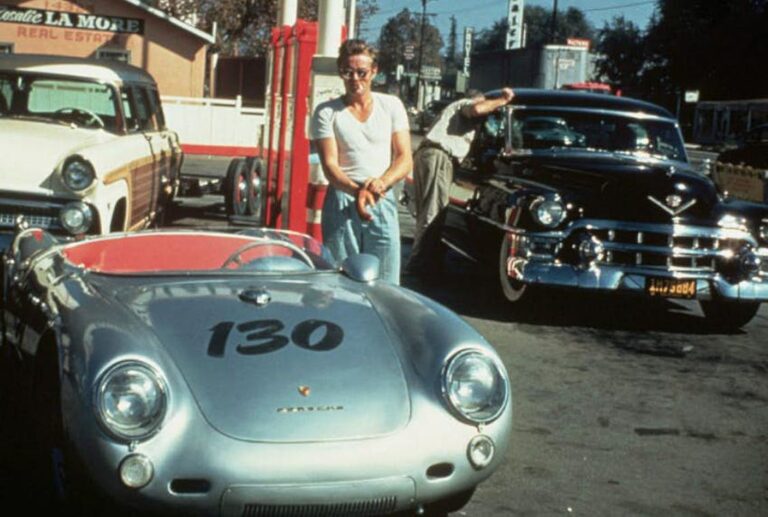 James Dean i jego Porsche